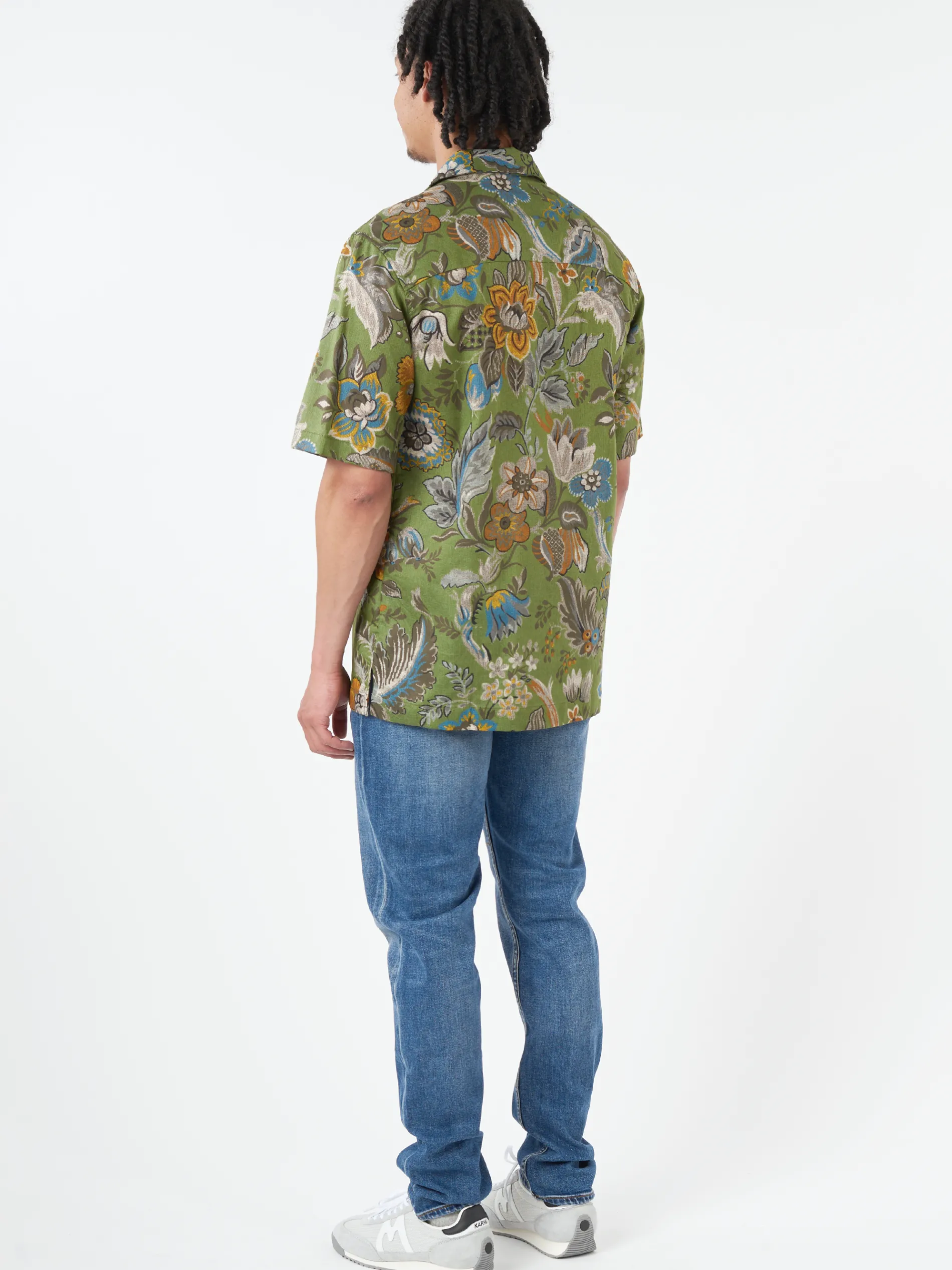 Naked & Famous - Aloha Shirt in Green