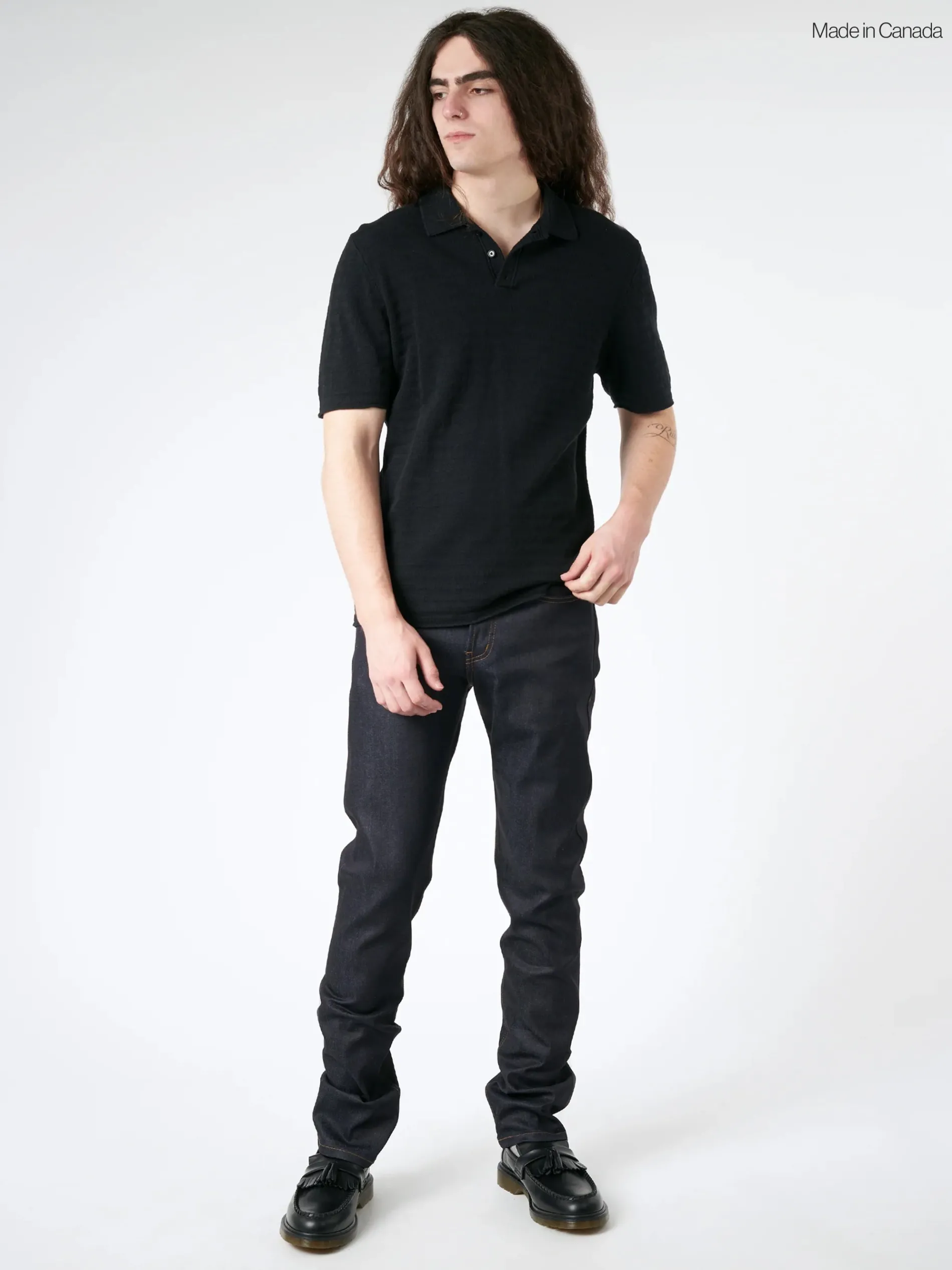 Naked & Famous - Nightshade Stretch Selvedge Weird Guy in Deep Indigo