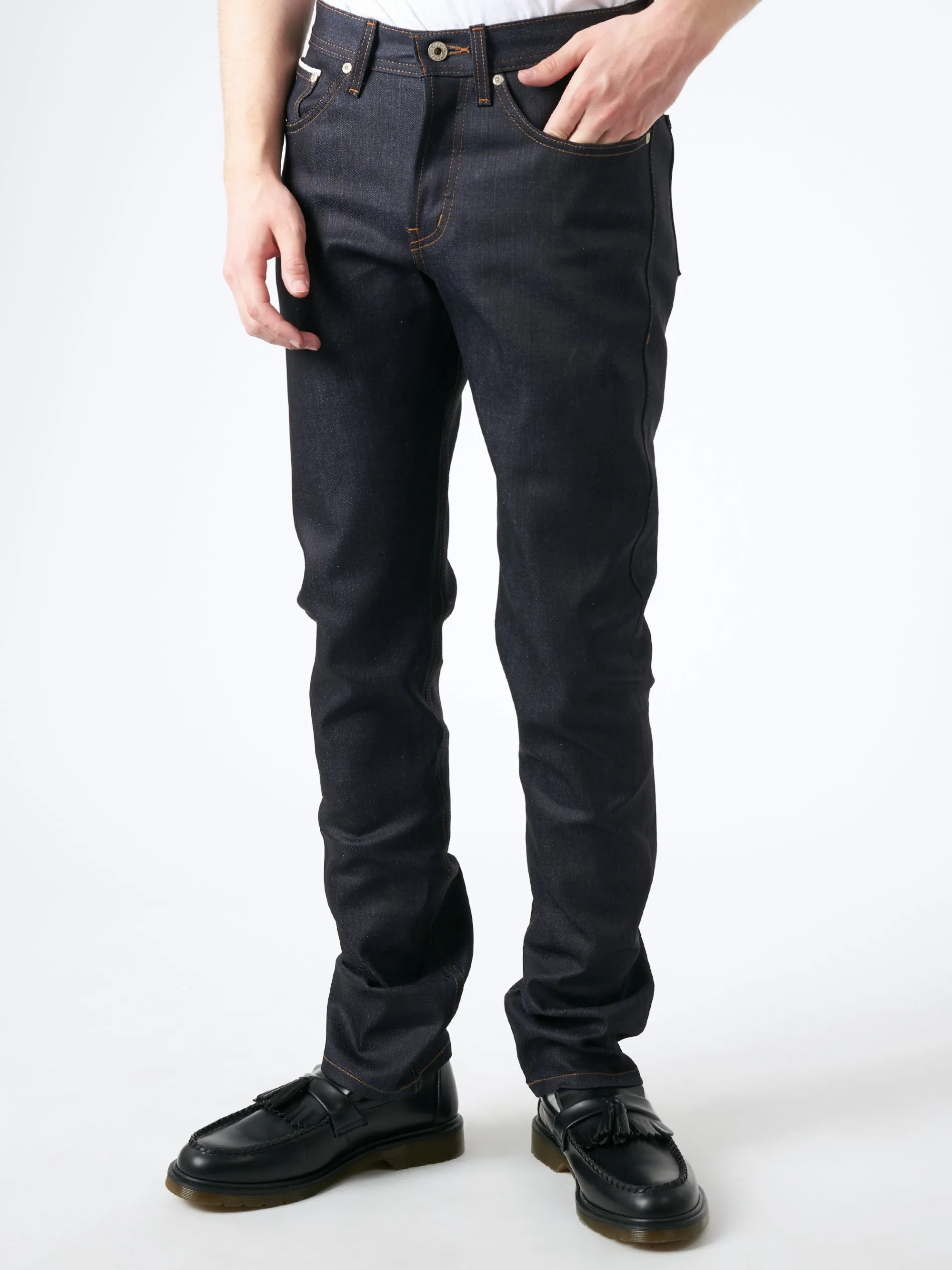 Naked & Famous - Nightshade Stretch Selvedge Weird Guy in Deep Indigo