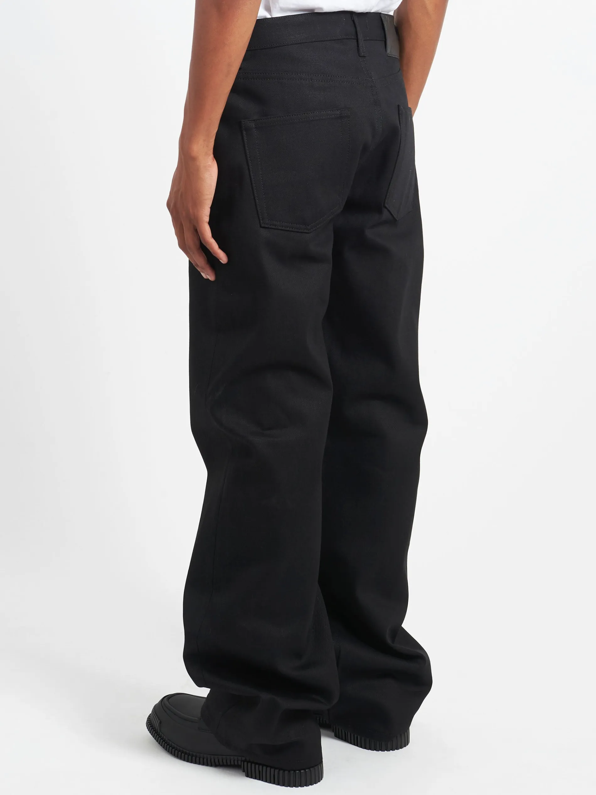 Naked & Famous - Strong Guy in Solid Black Selvedge