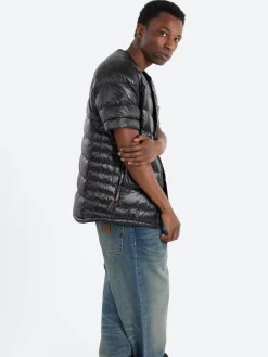 NANGA - Inner Down Cardigan in Black