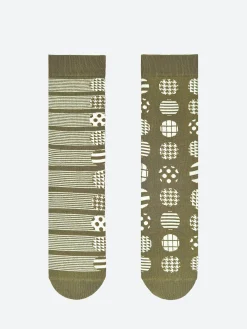 2nd Palette - Kaleidoscope Dot Sock in Khaki