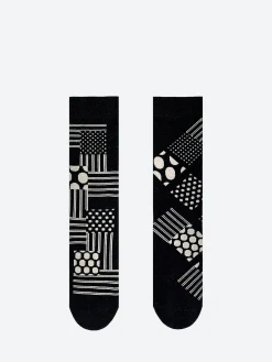 2nd PALETTE - Monochrome Sock in Black/White