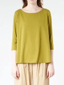 Neirami - 3/4 Sleeve T-Shirt in Foglia