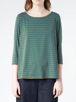 Neirami - 3/4 Sleeve T-Shirt in Frantoio