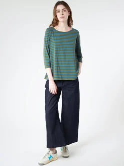 Neirami - 3/4 Sleeve T-Shirt in Frantoio