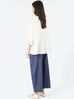 Neirami - 3/4 Sleeves Wide Shirt in Rice