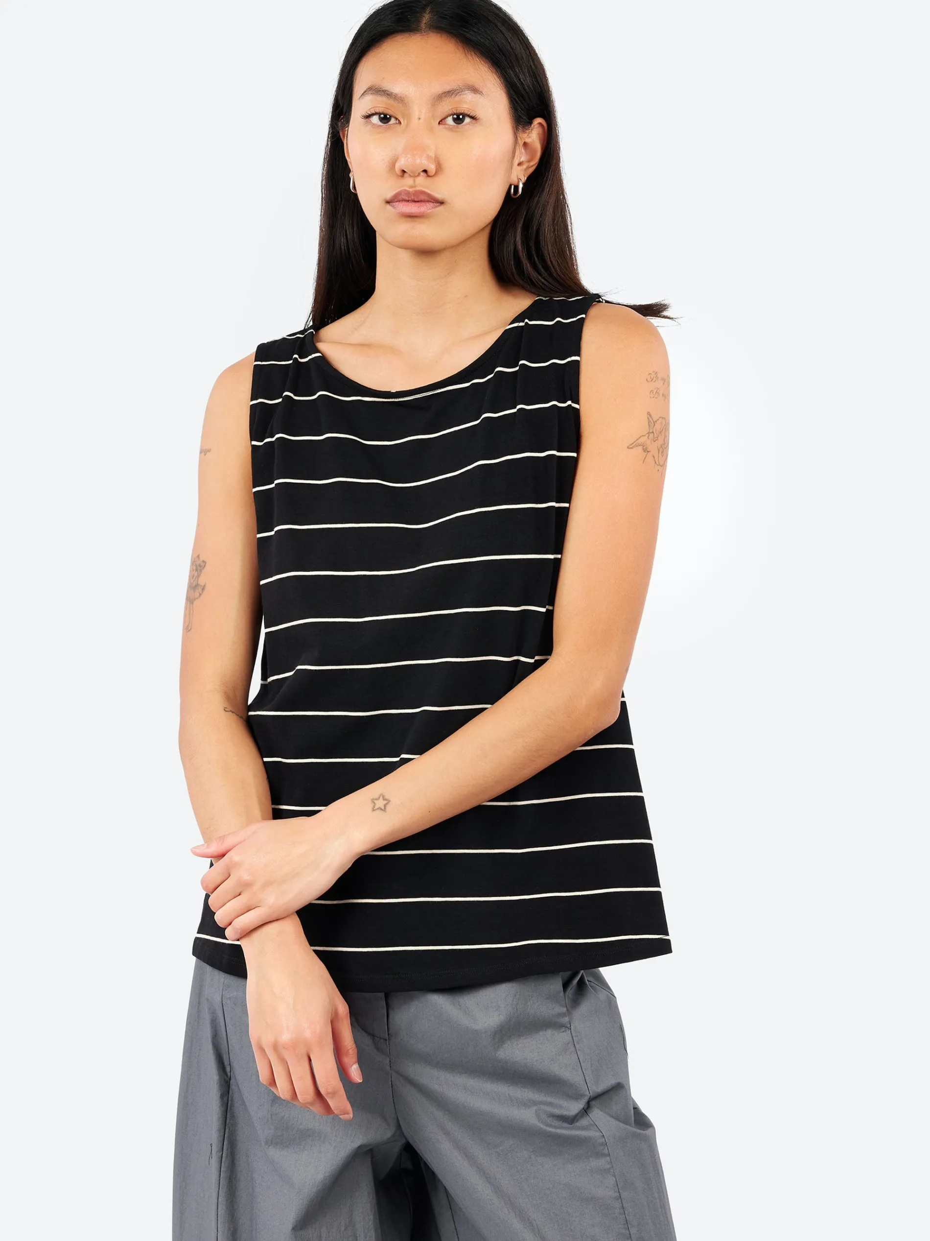 Neirami - A-Line Tank Top in Nero