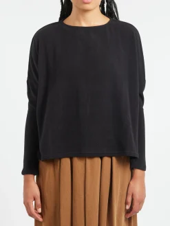 Neirami - Big Neck Boxy Shirt in Nero