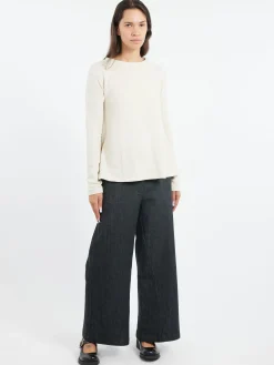 Neirami - Boat Neck Sweater in Ciottolo