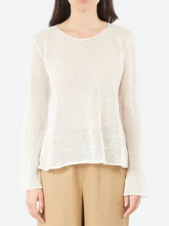 Neirami - Boatneck Sweater in Bianco