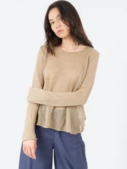 Neirami - Boatneck Sweater in Beige
