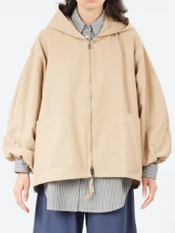 Neirami - C115 Hooded Jacket in Sabbia