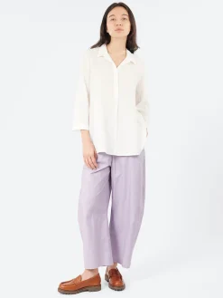 Neirami - Elastic Pleat Trousers in Lavanda