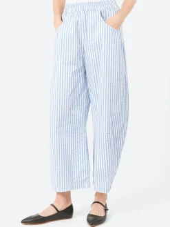 Neirami - Elastic Pleat Trousers in Riga Sky