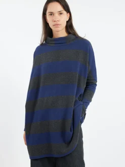 Neirami - High Neck Shirt in Carbone