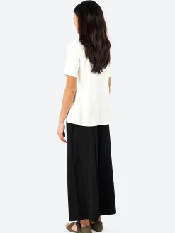 Neirami - Jersey A-Line Shirt in Rice