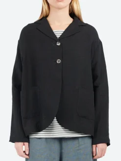 Neirami - Lapels Jacket in Nero