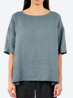 Neirami - Lino Wide Shirt in Shadow