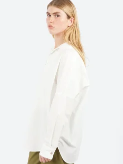 Neirami - Over V-Neck Blouse in Rice