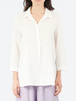 Neirami - V-Neck Blouse in Rice