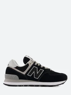 New Balance - 574 Evergreen Green Leaf in Black with White