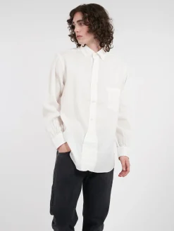 Nigel Cabourn - British Officers Shirt in White