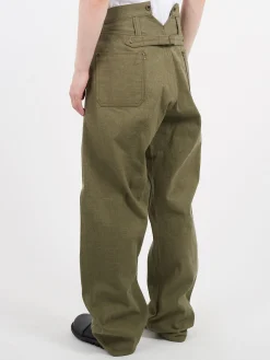 Nigel Cabourn - Railman Denim Pant in Green