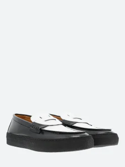 Norman Wakabayashi - Ford Loafers in Nero and Bianco