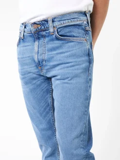 Nudie Jeans - Lean Dean in Lost Orange (Light Blue Wash)