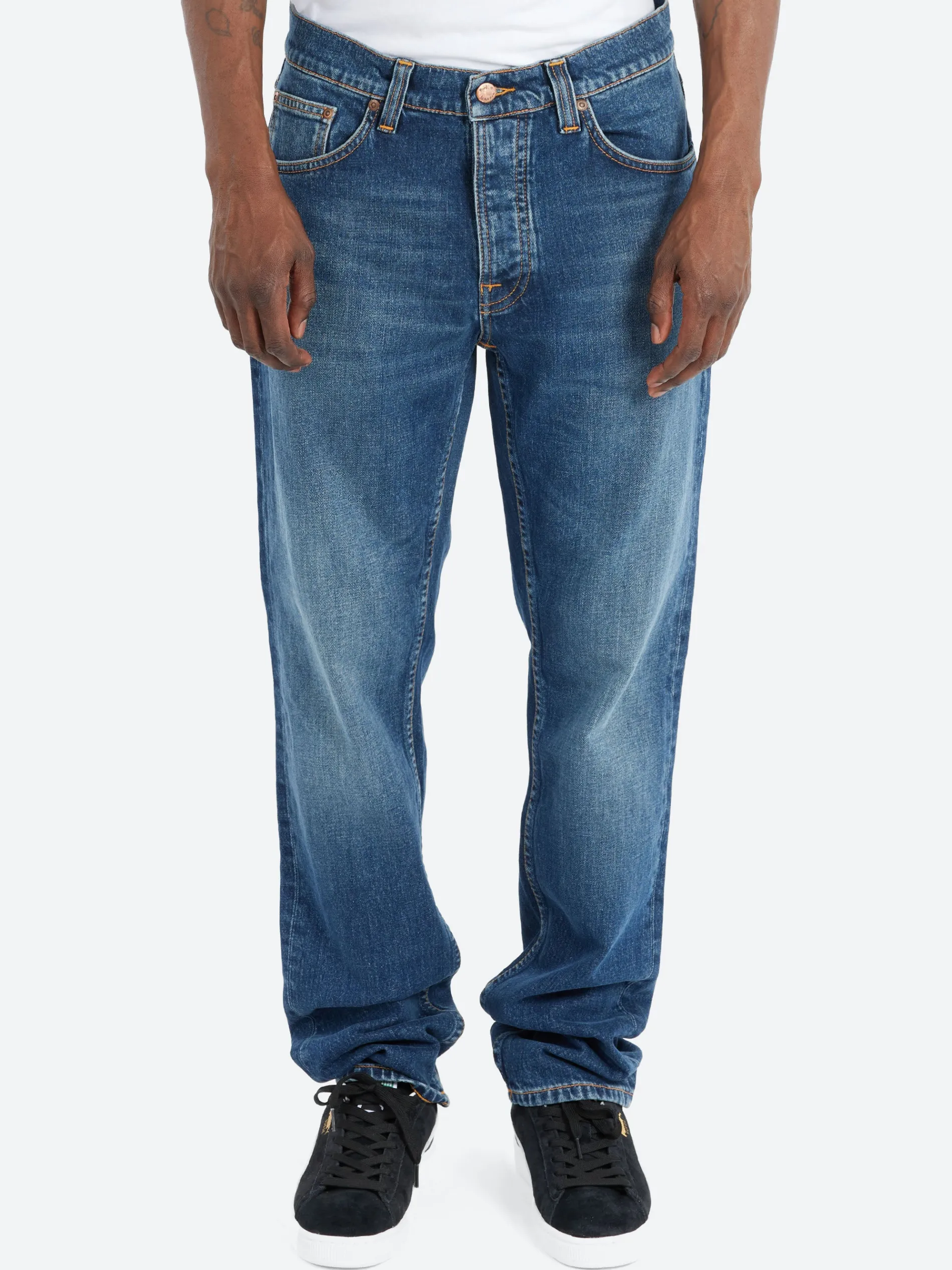 Nudie Jeans - Solid Ollie in Wild Blue
