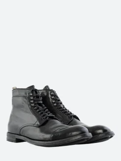 Officine Creative - Anatomia 16 Lace-Up Boots in Nero Bufalo
