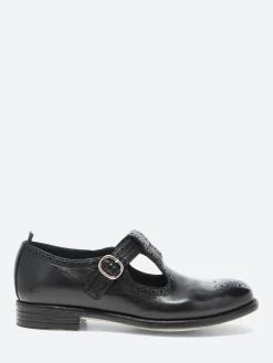Officine Creative - Calixte 080 T-Bar Shoes in Nero Ignis