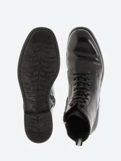 Officine Creative - Chronicle 004 Lace-Up Boots in Nero Ignis