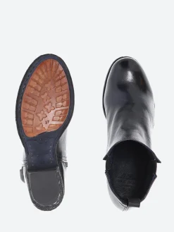 Officine Creative - Giselle 056 Heeled Chelsea Boot in Navy