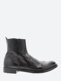 Officine Creative - Hive 10 Ankle Boots in Nero Ignis