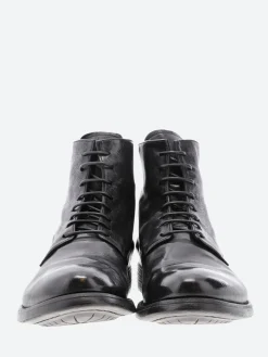 Officine Creative - Hive 16 Lace-Up Boots in Nero Ignis