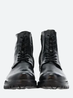 Officine Creative - Ikonic 001 Lace Up Boots in Nero Novak