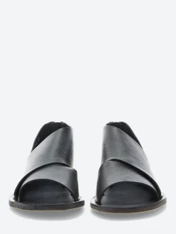 Officine Creative - Itaca 046 Peep Toe Sandals in Nero Ignis