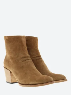 Officine Creative - Josee 006 Zipped Ankle Boots in Sigaro Oliver