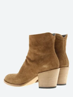 Officine Creative - Josee 006 Zipped Ankle Boots in Sigaro Oliver