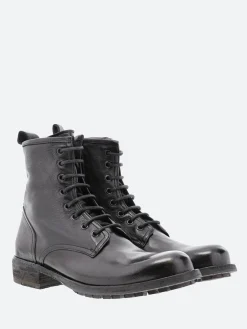 Officine Creative - Legrand 201 Lace-Up Boots in Nero Ignis
