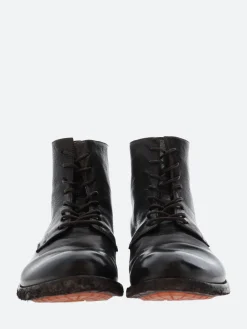 Officine Creative - Lexikon 123 Zipped Ankle Boots in Ebano Ignis