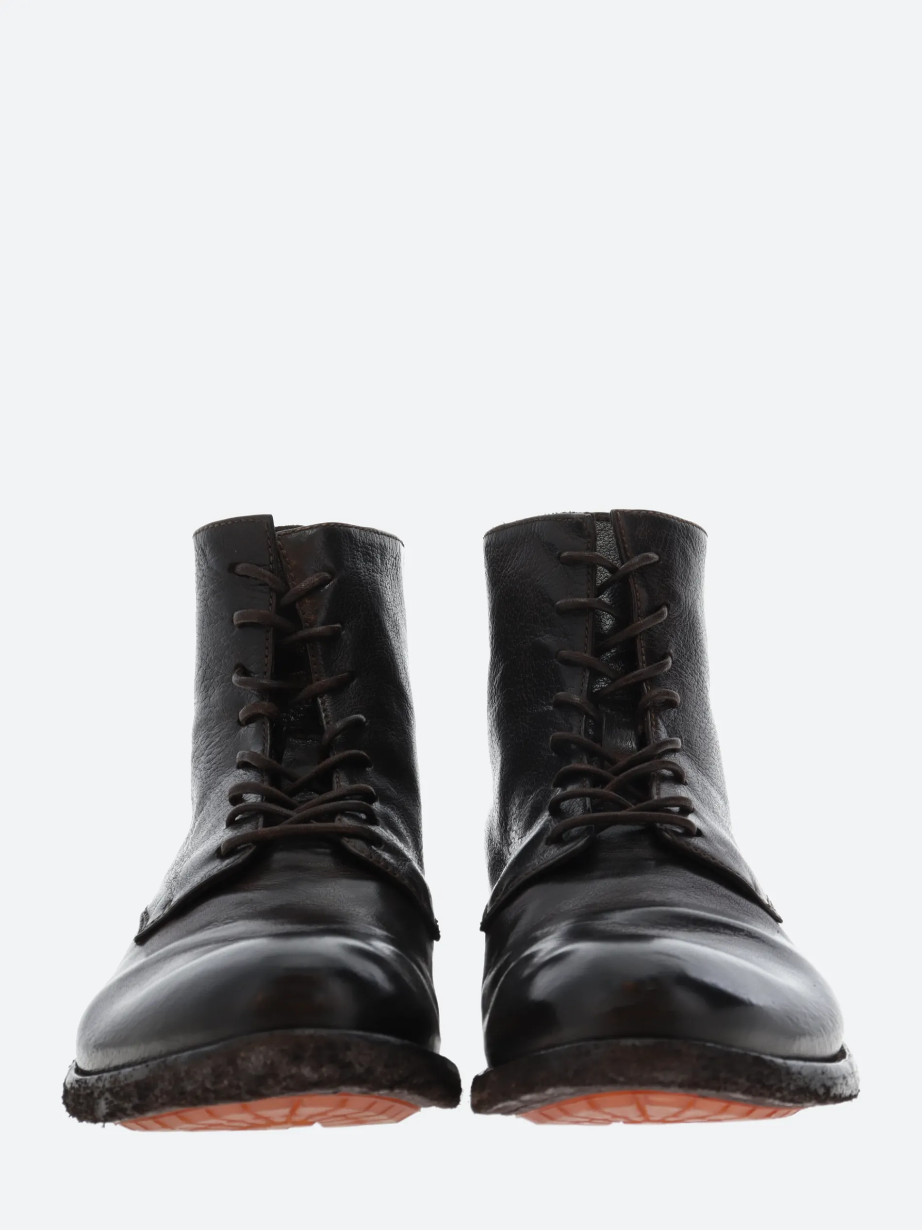 Officine Creative - Lexikon 123 Zipped Ankle Boots in Ebano Ignis