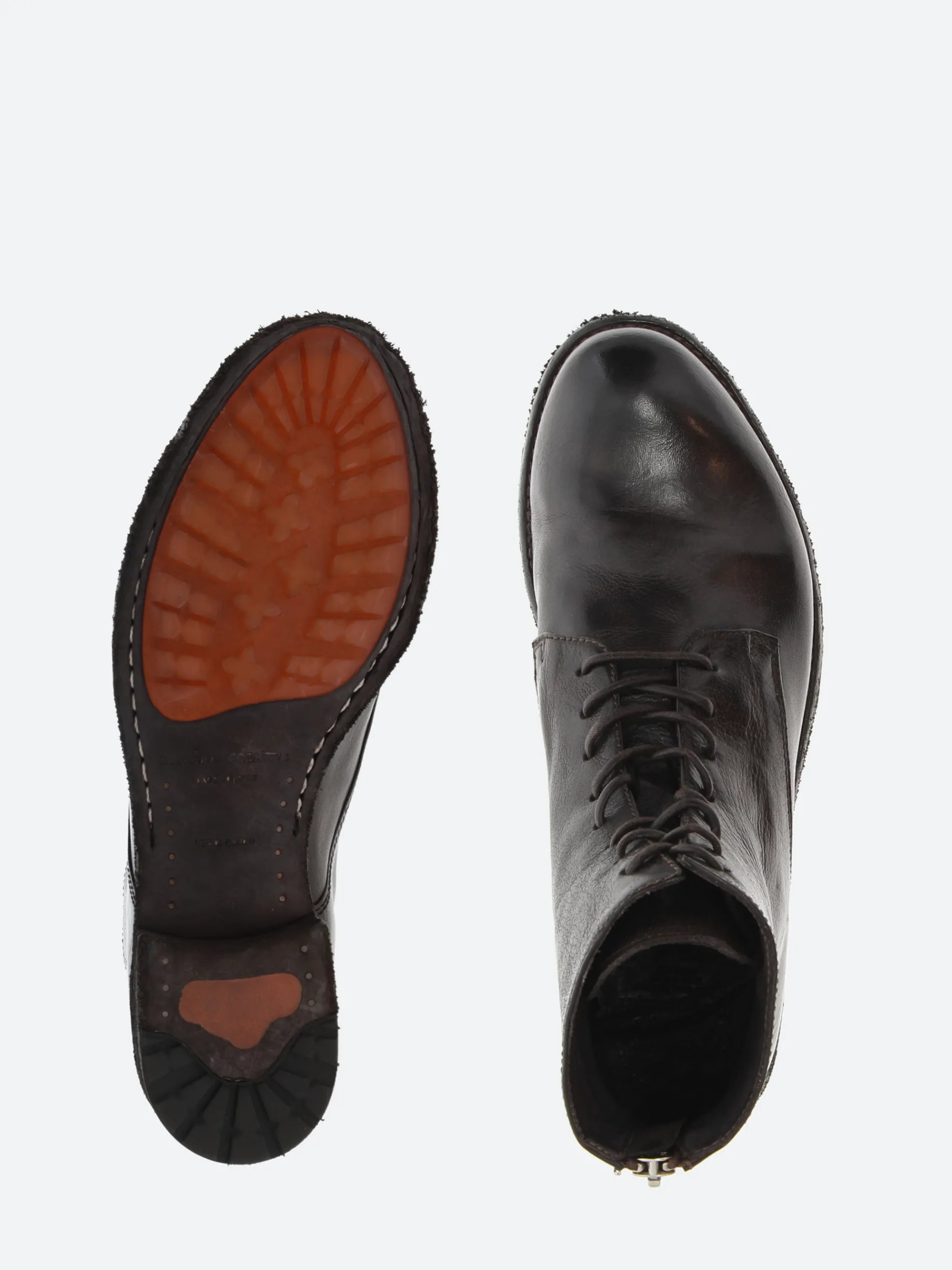 Officine Creative - Lexikon 123 Zipped Ankle Boots in Ebano Ignis