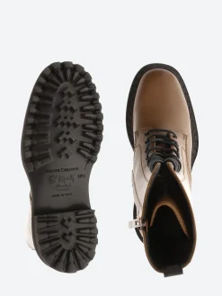 Officine Creative - Provence 027 Combat Boots in Walnut