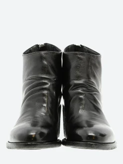 Officine Creative - Sarah 001 Zipped Ankle Boots in Nero Ignis