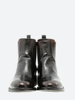 Officine Creative - Seline 005 Chelsea Boot in Airbrushed Brown and Black