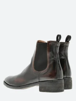 Officine Creative - Seline 005 Chelsea Boot in Airbrushed Brown and Black
