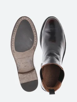 Officine Creative - Seline 005 Chelsea Boot in Airbrushed Brown and Black